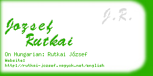 jozsef rutkai business card