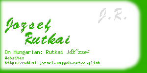 jozsef rutkai business card